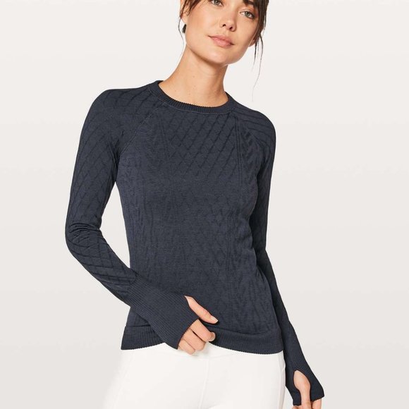 lululemon athletica Tops - lululemon Rest Less Pullover Midnight Navy Sz 4